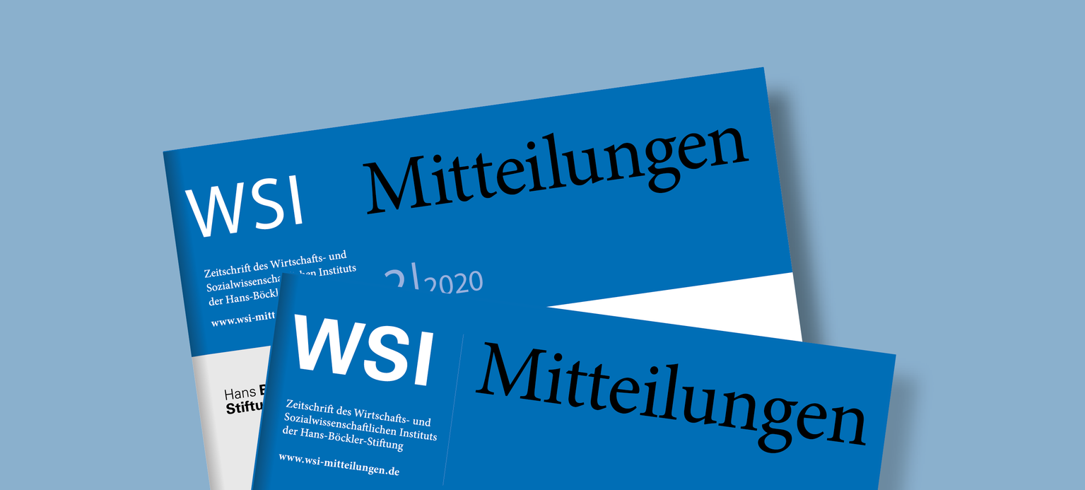 Foto: Cover der WSI-Mitteilungen