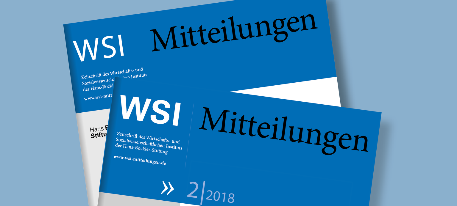 Foto: Cover der WSI-Mitteilungen