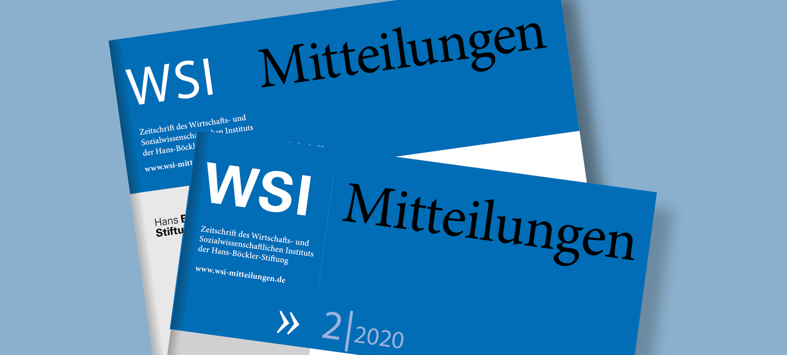 Foto: Cover der WSI-Mitteilungen