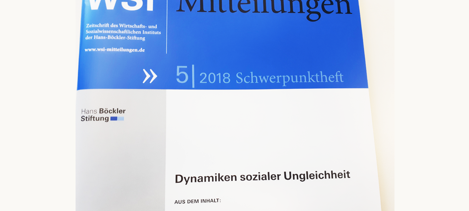 Foto: Cover der WSI-Mitteilungen