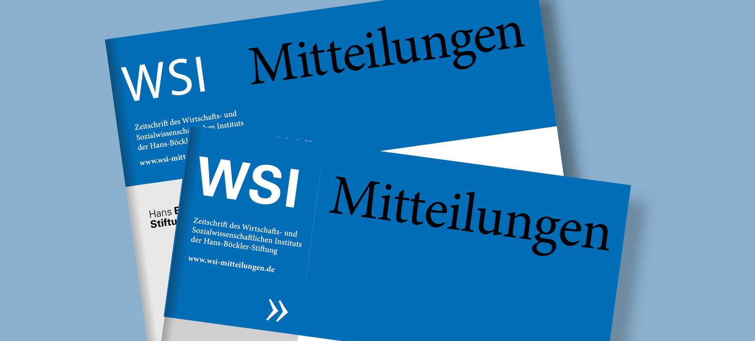 Foto: Cover der WSI-Mitteilungen