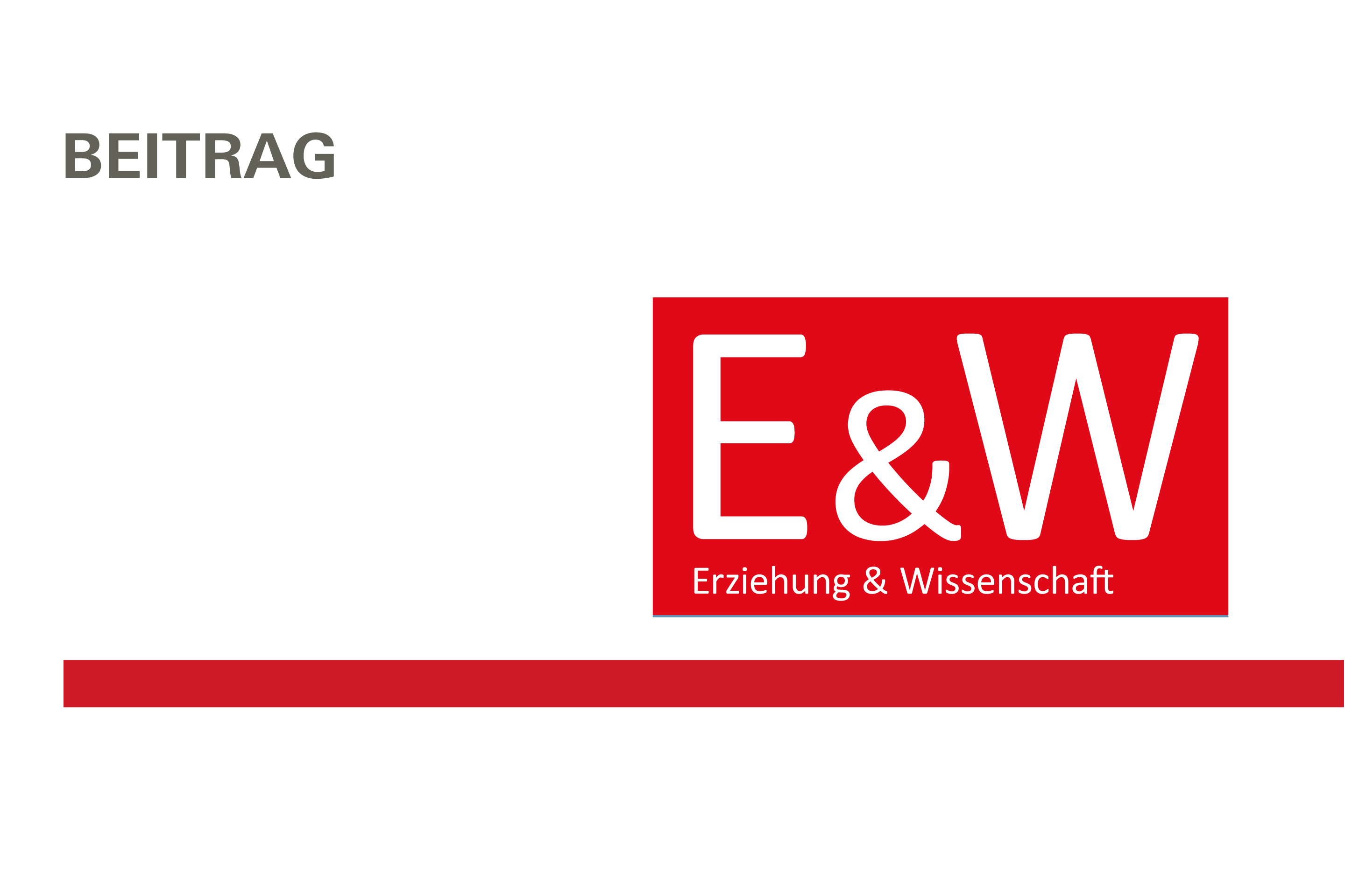 Logo der Zeitschrift Erziehung und Wissenschaft